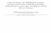 Chronology of MDEQ E-mails, along with select MDEQ Public ...