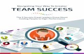 Navigating Your Way To Greater TEAM SUCCESS