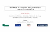Modeling of isotropic and anisotropic magnetic molecules