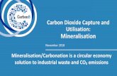 Carbon Dioxide Capture and Utilisation Mineralisation