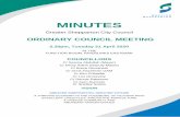 Minutes of Ordinary Meeting - 21 April 2020
