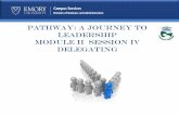 PATHWAY: A JOURNEY TO LEADERSHIP MODULE II SESSION IV ...