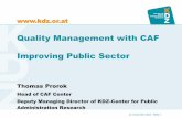 Quality Management with CAF Improving Public Sector