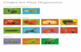 Codes for Pest Organisms - Enza Zaden