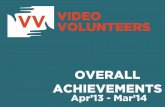 VideoVolunteers -Overall Achievements Apr'2013-Mar'2014