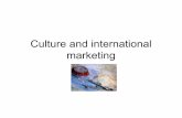 Culture and internatinal marketing - Masaryk University