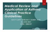 Asthma Clinical Practice Guideline Review