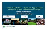 Food & Nutrition – Systems Approaches