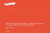 Ensuring the Public's Right to Know in the Covid-19 ...