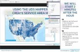 Using the UDS Mapper to Create Service Area Maps