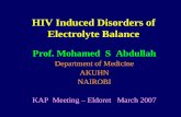 HIV Induced Disorders of Electrolyte Balance