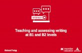 Teaching and assessing writing at B1 and B2 levels