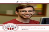 2021-2022 Graduate and Seminary Catalog