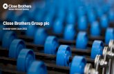 Primary colours Highlight colours Close Brothers Group plc