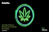 Cannabis Products: Research to Innovation Roundtable