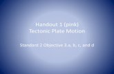 Handout 1 (pink) Tectonic Plate Motion