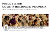 PUBLIC SECTOR CAPACITY BUILDING IN INDONESIA