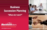 Business Succession Planning - Blackhawk Bank