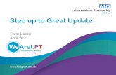 Step up to Great Update - leicspart.nhs.uk