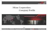Mirae Corporation Company Profile