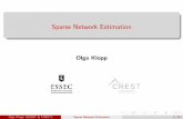 Sparse Network Estimation - Sciencesconf.org