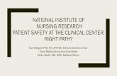 National institute of nursing research: patient safety at ...