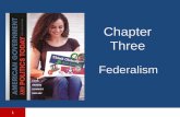 Secondary Education Civics and Government Chapter 3 Federalism