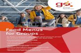 Food Menus for Groups