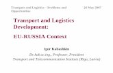 Transport and Logistics Development: EU-RUSSIA Context