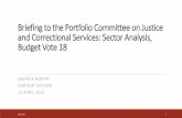 Briefing to the Portfolio Committee on Justice and ...