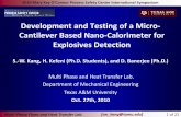 Development and Testing of a Micro- Cantilever Based Nano ...