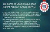 Welcome to Special Education Parent Advisory Group (SEPAG)