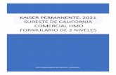 KAISER PERMANENTE: 2021 SURESTE DE CALIFORNIA COMERCIAL HMO