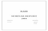 RAID SEMINAR REPORT 2004