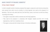 Basic concept of organic chemistry Vital force theory