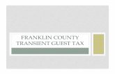 FRANKLIN COUNTY TRANSIENT GUEST TAX