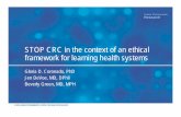 STOP CRC in the context of an ethical framework for ...