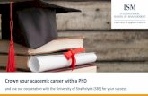 Crown your academic career with a PhD