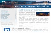 Lerner Trainee Newsletter