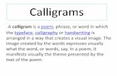 Calligrams - WordPress.com