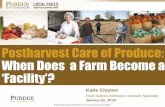 Postharvest Care of Produce: When Does a Farm Become a ...