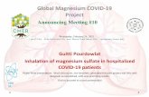Global Magnesium COVID-19 COVID-19 patients Project ...