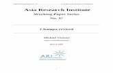 Asia Research Institute - Michael Vickery