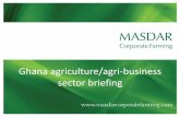 Ghana agriculture/agri-business sector briefing