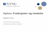 Python: Funksjoner og moduler - NTNU