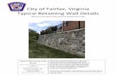 City of Fairfax, Virginia Typical Retaining Wall Details