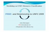 PRMS and Relationship to UNFC 2009 - UNECE
