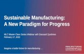 Sustainable Manufacturing: A New Paradigm for Progress