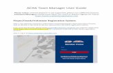 ACHA Team Manager User Guide
