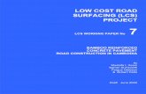 Low Cost Road Surfacing Project Working Paper No 7 LOW ...
